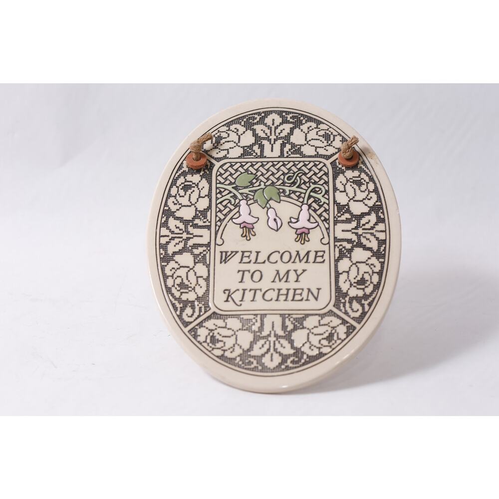 Welcome To My Kitchen Wall Hanging Trinity Pottery Handcrafted ~ 260423-WH 1094